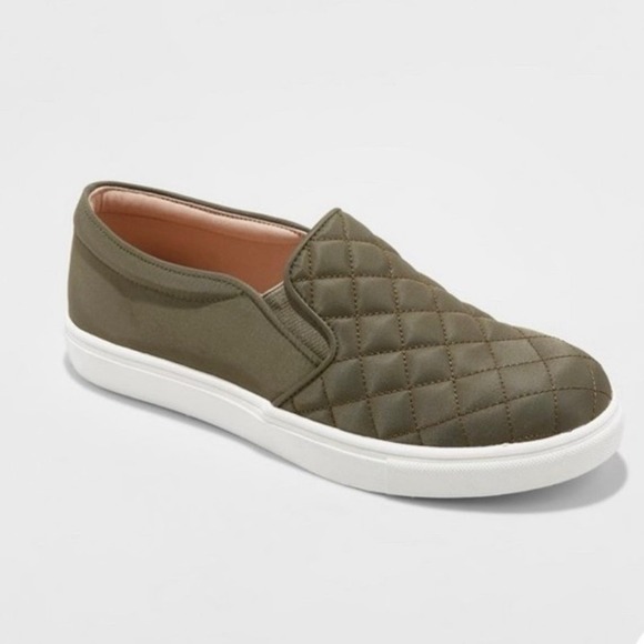 a new day Green Reese Memory Foam Insole Slip Ons - Picture 1 of 7